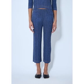 [해외배송] 이세이미야케 플리츠플리즈 크롭 플리츠 릴렉스 팬츠 PP56JF604 72 BLUE