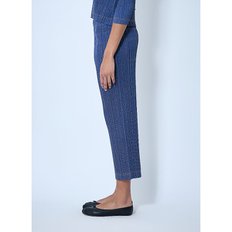 [해외배송] 이세이미야케 플리츠플리즈 크롭 플리츠 릴렉스 팬츠 PP56JF604 72 BLUE