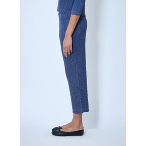 [해외배송] 이세이미야케 플리츠플리즈 크롭 플리츠 릴렉스 팬츠 PP56JF604 72 BLUE