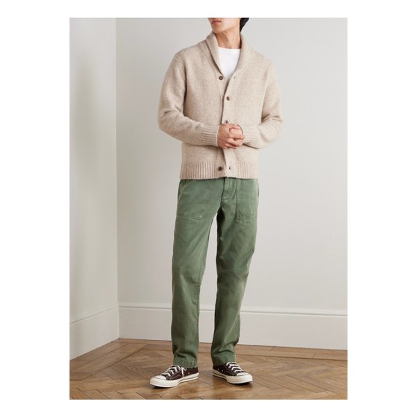 하트퍼드 페티그 스트레이트 레그 가먼트 다이 헤링본 코튼 개버딘 팬츠 46376663162884194