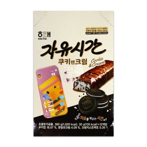 자유시간 쿠키앤크림 (12개입) 360g 1곽 (WCDEA7E)