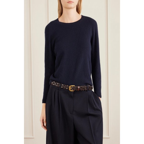 코듀로이 우븐 가죽 벨트 브라운 46376663163001980