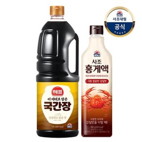 [사조대림] 더제대로담은 국간장 1.8L x1개 +홍게액 900g x1개