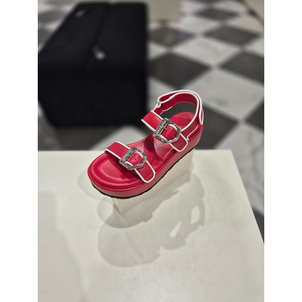 [여주점] Line Buckle Strap Sandal(red)_DG2AM25047RED