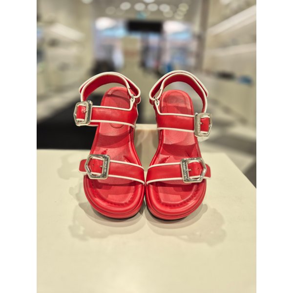[여주점] Line Buckle Strap Sandal(red)_DG2AM25047RED