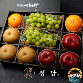 [배송일해피콜][직접배송][SSG정담][과일愛]친환경포장 혼합 선물세트 후룻24호 (샤인머스켓2 / 사과3 / 배3 / 자몽2 - 5kg)