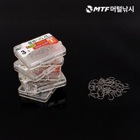 세지헤라스레 민물 낚시 바늘 덕용 50개입 무미늘