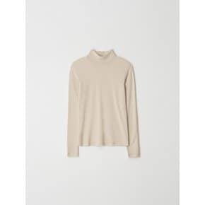 Breeze Tencel Turtleneck T-shirts - Cream