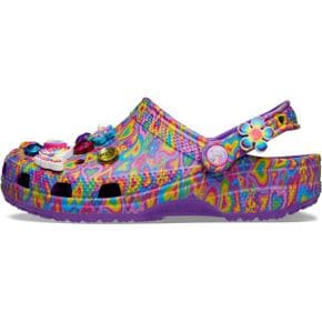 미국 겨울 크록스 퍼 털슬리퍼 Crocs 남녀공용 Adult 클래식 Lisa Frank 클로그 1583316