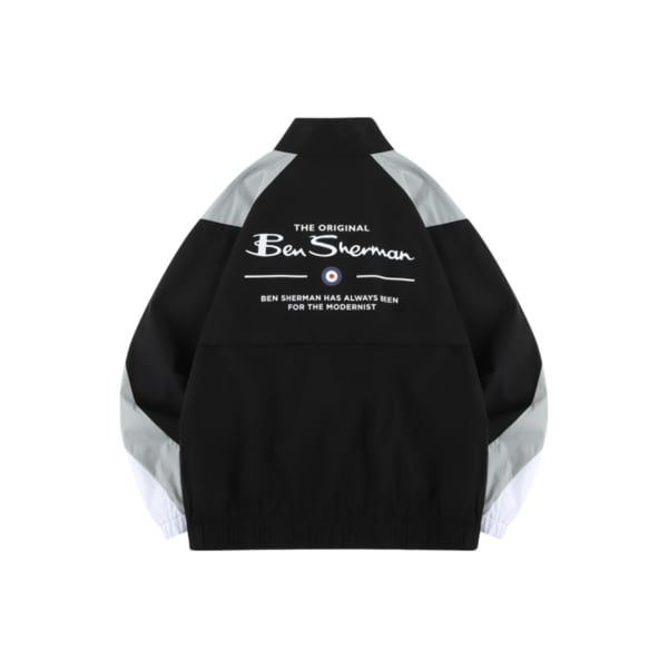 남성 배색 점퍼 블랙 BNBJP281M