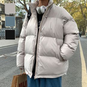 패딩점퍼 재킷 겨울 퀼팅 자켓 남성 여성 기본 하이넥 스타일 솜 안감 데일리