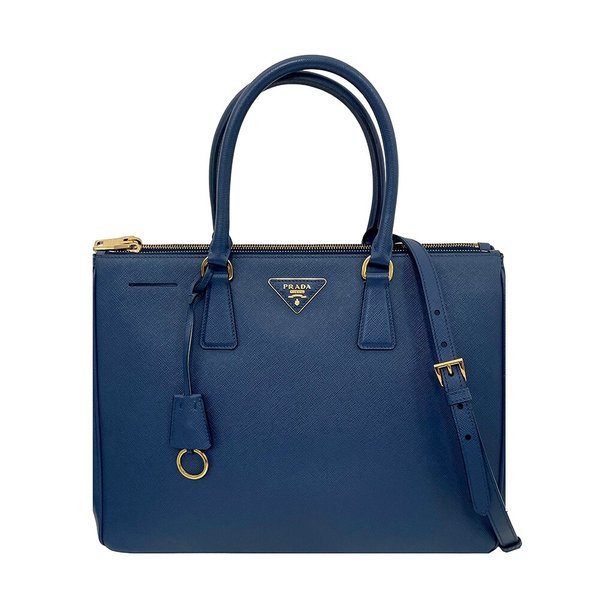 [스크래치/불량] [프라다] 사피아노 갤러리아 토트백/네이비/1BA786 NZV F0016