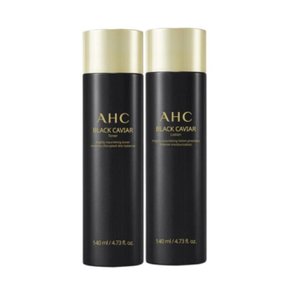 블랙캐비어 토너 140ml + 로션 140ml 기초 2종 세트