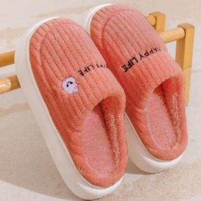 여성 FW 오피스 퍼슬리퍼 폭신한 실내 귀여운 디자인