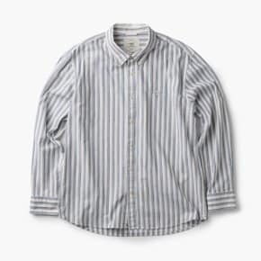 [Imported Fabric] 아이보리 스트라이프 셔츠 (레귤러핏) AHSAA25121IVX