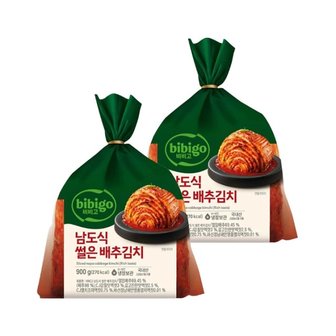 CJ제일제당 비비고 썰은배추김치 더 풍부한 맛 900g x2개