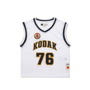 [공식](정상가 : 59,000원) 바스켓볼 메쉬 반팔 티셔츠 키즈 WHITE