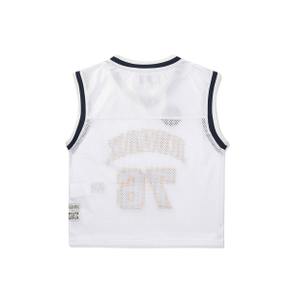 [공식](정상가 : 59,000원) 바스켓볼 메쉬 반팔 티셔츠 키즈 WHITE
