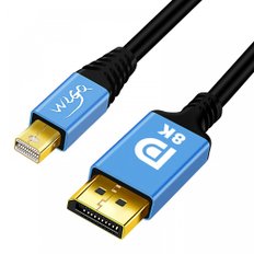 WLGQ Mini DisplayPort - DisplayPort1.4 cable Mini DP - DP1.4 8K60Hz 4k144Hz,mini dp