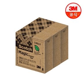 스카치 매직 테이프 그리너 리필(19mm x 20.3m) 3롤 [N4택배]