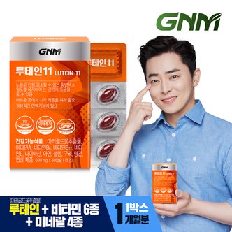 GNM자연의품격 루테인11 1박스 / 비타민 6종 + 미네랄 4종 눈건강 비타민B 아연 엽산