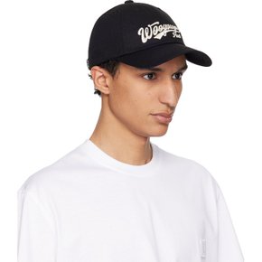 블랙 로고 자수 볼캡 W261CA57 BLACK661B