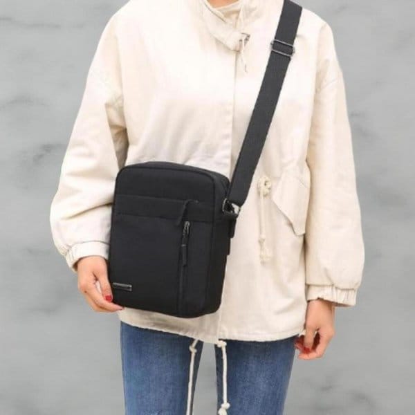 [옷자락] 남성 스트리트 패션 옥스포드 경량 사각 크로스백