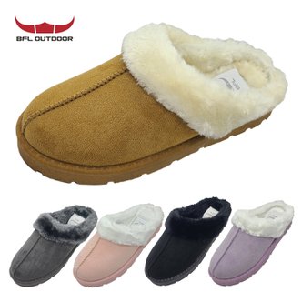 BFL 겨울 여성 털 슬리퍼 발편한 사무실 실내화 방한 기모 신발