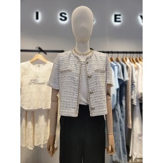 시슬리 [여주점] 조이 트위드 브레이드 자켓(SAJKC3431)