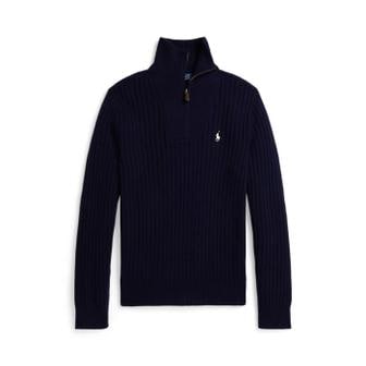 폴로 랄프 로렌 남성 리브 니트 울 코튼 스웨터(MNPOSWE16822310400)