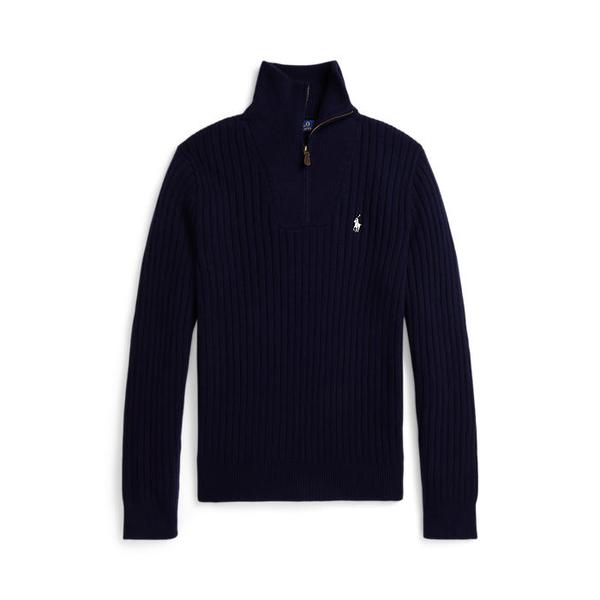 남성 리브 니트 울 코튼 스웨터(MNPOSWE16822310400)