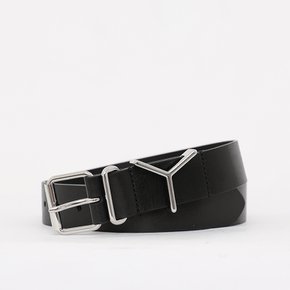 와이프로젝트 Y로고 35MM 남성 벨트 BELT1Y S25 BLACK SILVER