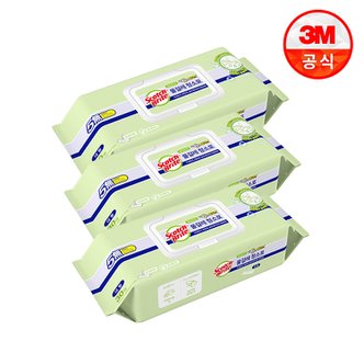 3M 대형 베이직 더블액션 물걸레 청소포 90매