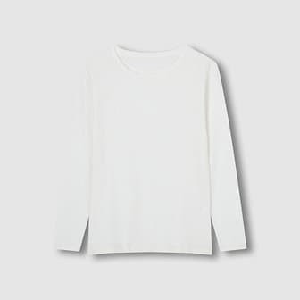 JAJU 여 발열온감 코튼 크루넥 티셔츠 J425401012001