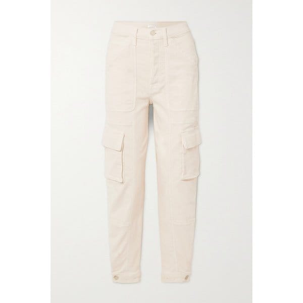 넷 서스테인 커브사이드 카고 플로드 하이라이즈 테이퍼드 진 에크루 1647597326010335