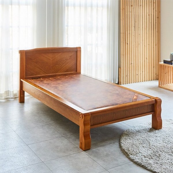 숙면을 위한 선택 황토숯볼 원목침대(205) 슈퍼싱글 무료배송HM004 (돌침대 온열 흙 황토 돌카우치 돌소파)