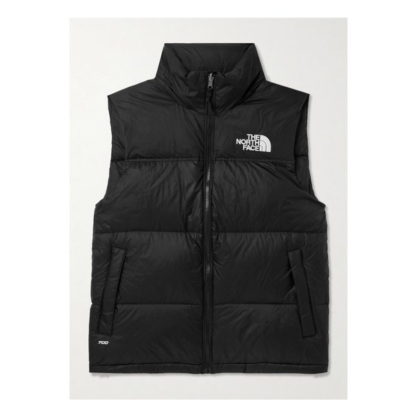 1996 레트로 눕시 퀼팅 나일론 립스탑 셸 다운 질레 블랙 1647597343375427