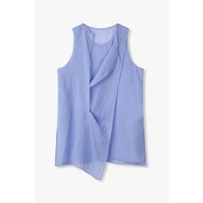 [Y`s] 라이트 린넨 드레이프 블라우스 6615140205000