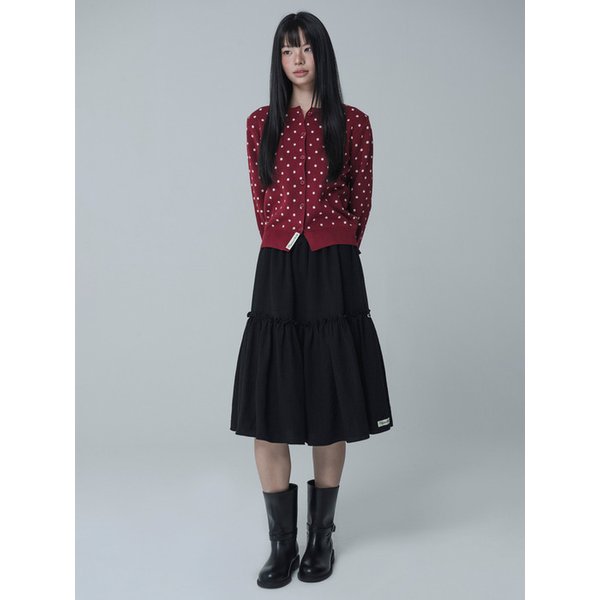 EVIAN PLEATS STRING SKIRT_BLACK