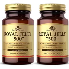 솔가 로얄젤리 로열제리 500mg 60소프트젤 2팩 Royal Jelly