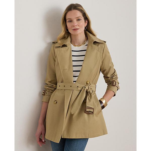 더블 브레스트 코튼 블렌드 트렌치 코트(WMLROTWS2820677270)