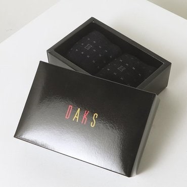 닥스 DBSS5E605BK [남성중목2족] 별패턴 DD로고 중목 2족세트