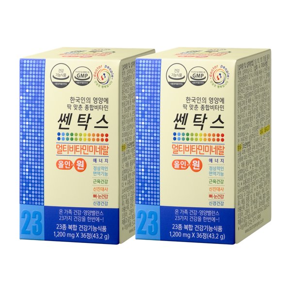 쎈탁스 올인원 멀티비타민 36정 2박스