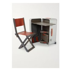 Special Edition Leather-Trimmed Aluminium and Wood Work Station 10516758728820761