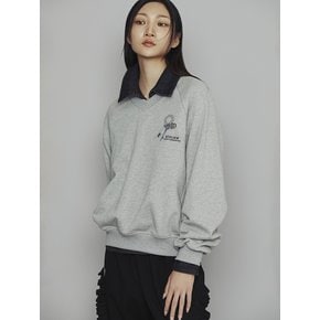 [Atelier] Sleeve Volume Sweatshirt (melange grey)_LFTAW24890GYM