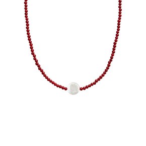 Flat Pearl Dew Drop Necklace RD