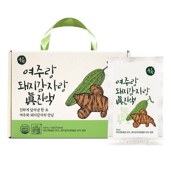 동광 국내산 여주랑 돼지감자랑 진액 70ml X 10포