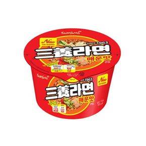 삼양라면 매운맛 큰컵 16개 원조라면 컵라면 1box 삼양라면 매운맛 컵