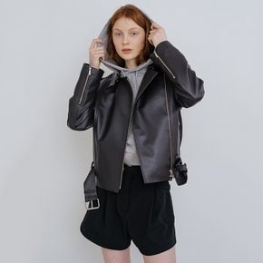 LEATHER RIDER JACKET 2 (2 COLORS)