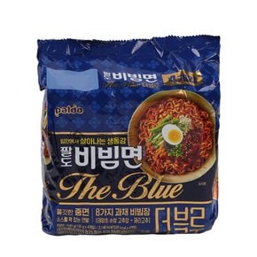 팔도 비빔면 더 블루 135g *4입